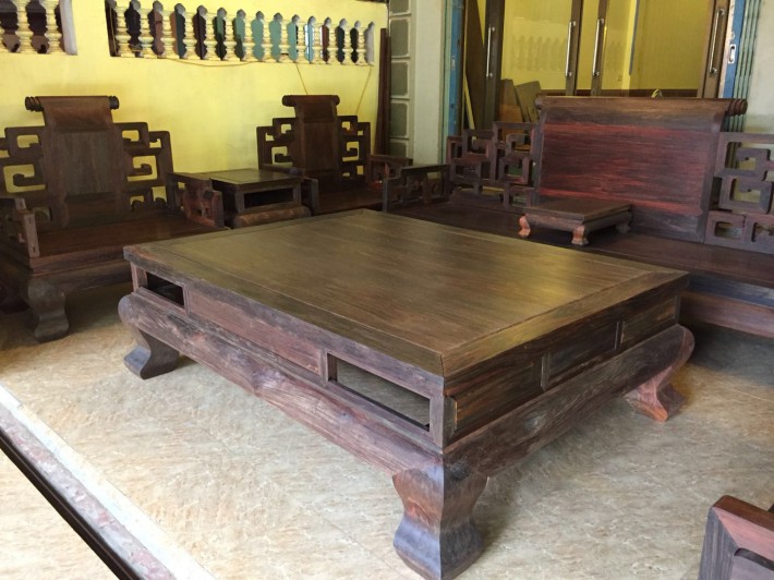 红木家具 老挝大红酸枝大富贵独板沙发十三件套 全实木交趾黄檀客厅组合