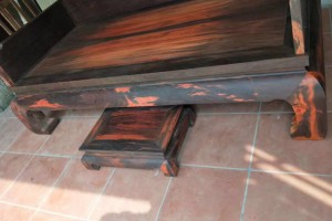 老挝大红酸枝罗汉床中式仿古​​简约三件套贵妃榻罗汉塌成顺(康之居)红木家具​