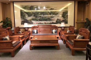 红木家具缅甸花梨木沙发客厅实木缅甸花梨沙发组合缅花图片