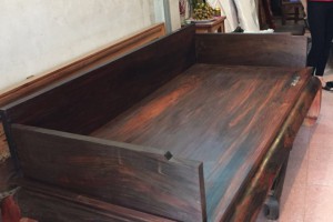 老挝大红酸枝曲尺罗汉床三件套_中式红木古典家具罗汉榻实木沙发床组合睡榻图片