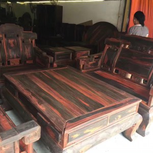 老挝大红酸枝步步高升沙发组合古典中式,榫卯结构油性足,用料厚,色彩正品牌