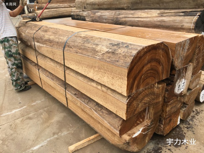 缅甸柚木板材规格料原木