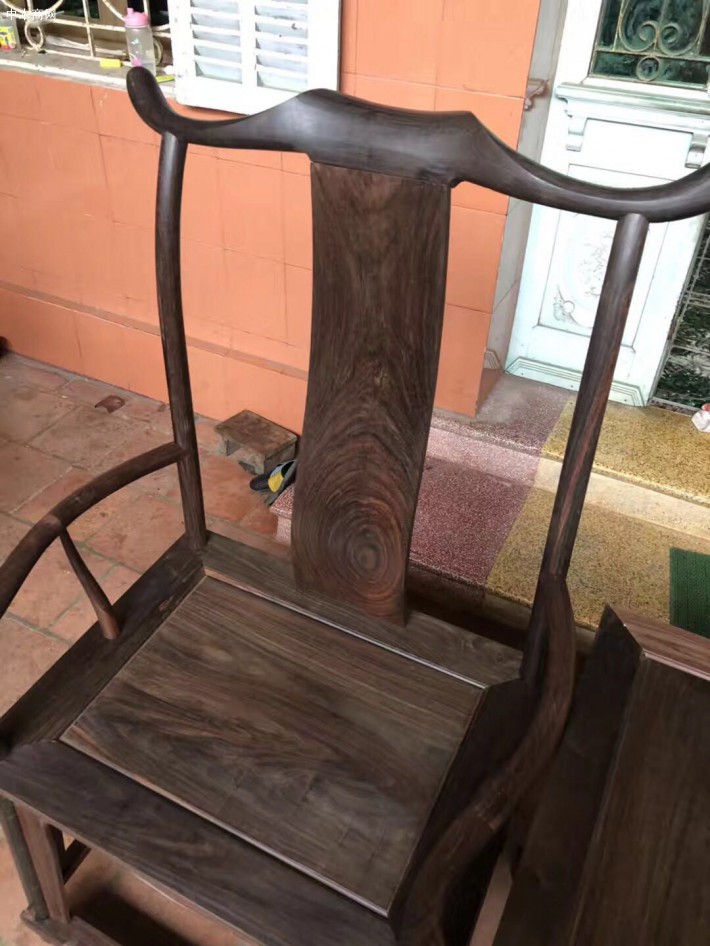老挝大红酸枝(交趾黄檀)老料椅子茶几三件套四出头精工品质图片