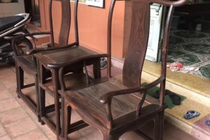 老挝大红酸枝(交趾黄檀)老料椅子茶几三件套多少钱
