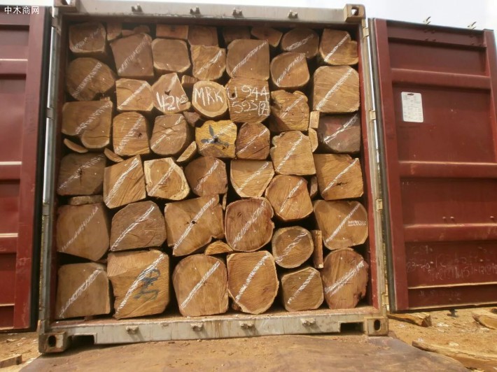 尼日利亚出口的刺猬紫檀锯枋及当地的加工规格材