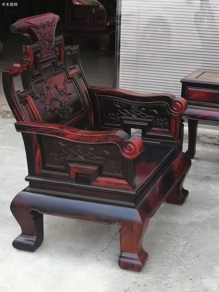 老挝大红酸枝沙发6件套广西御红轩红木家具多少钱