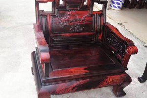 老挝大红酸枝沙发6件套广西御红轩红木家具图2