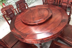 缅甸红酸枝圆餐桌图3