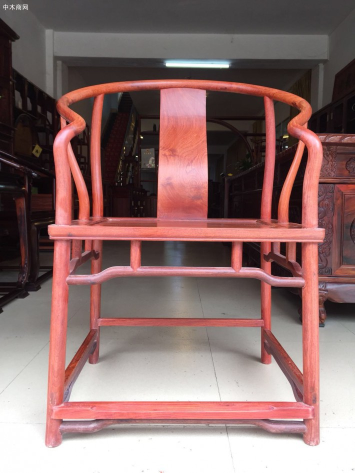 缅甸花梨 圈椅精工