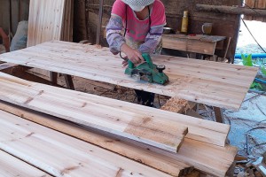 杉木床板 实木床板加厚加宽定制 家居装修使用板材 桑拿扣板图2