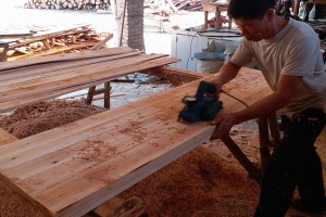 杉木床板 实木床板加厚加宽定制 家居装修使用板材 桑拿扣板图3