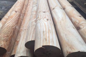 美国南方松木条方厂家，南方松防腐木圆柱价格图3
