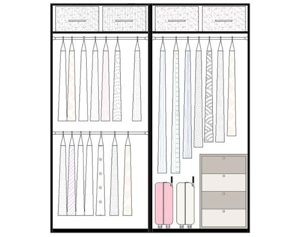 那么到底什么样的内部结构才算是好用的衣柜