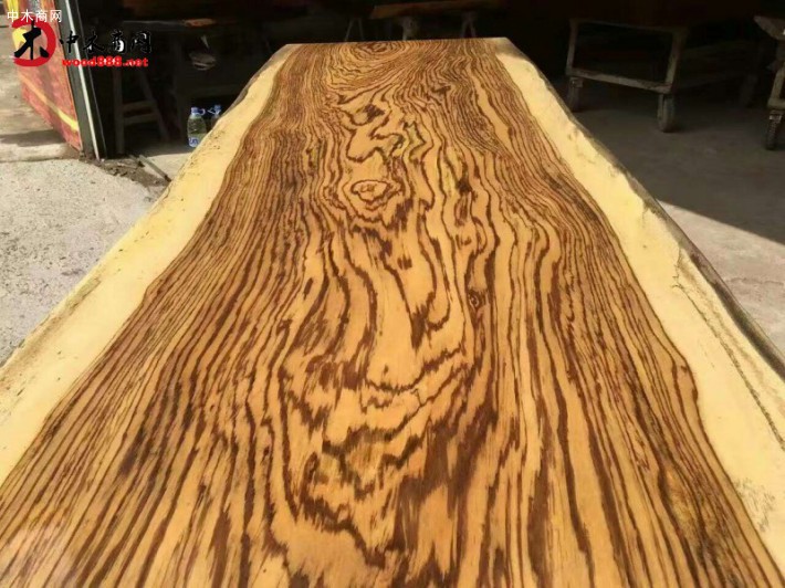 斑马木乌金木 实木大板桌 实木原木板材茶几画案书桌台面大班桌