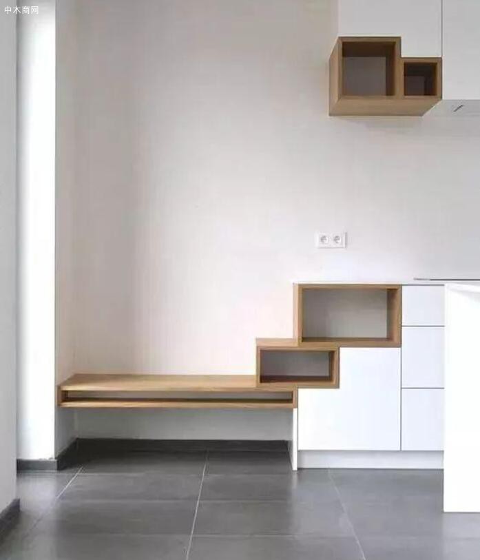 阶梯式鞋柜是比较个性化的设计