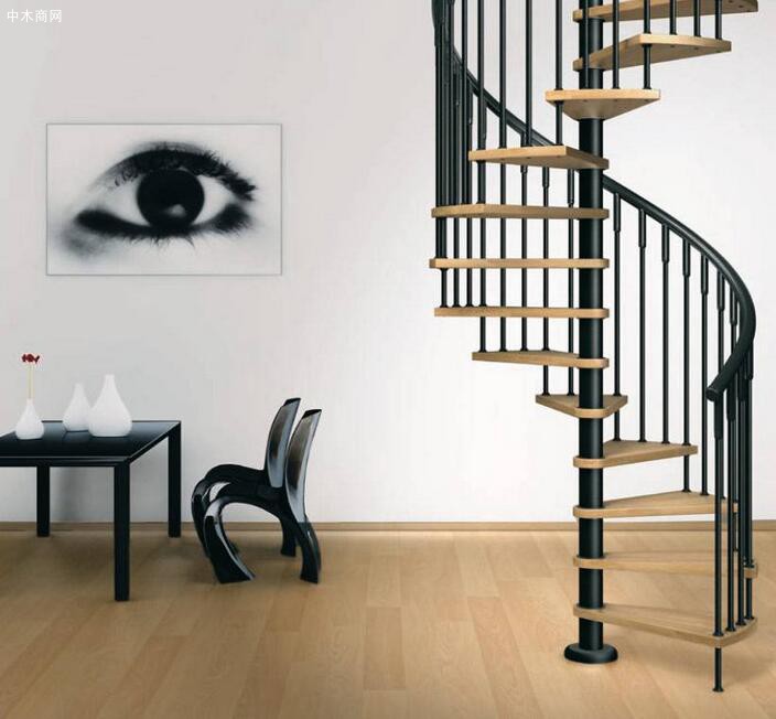 螺旋楼梯是一种造型漂亮的楼梯