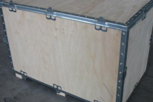镇江钢带箱厂家直供 木托盘 机械包装 钢带箱