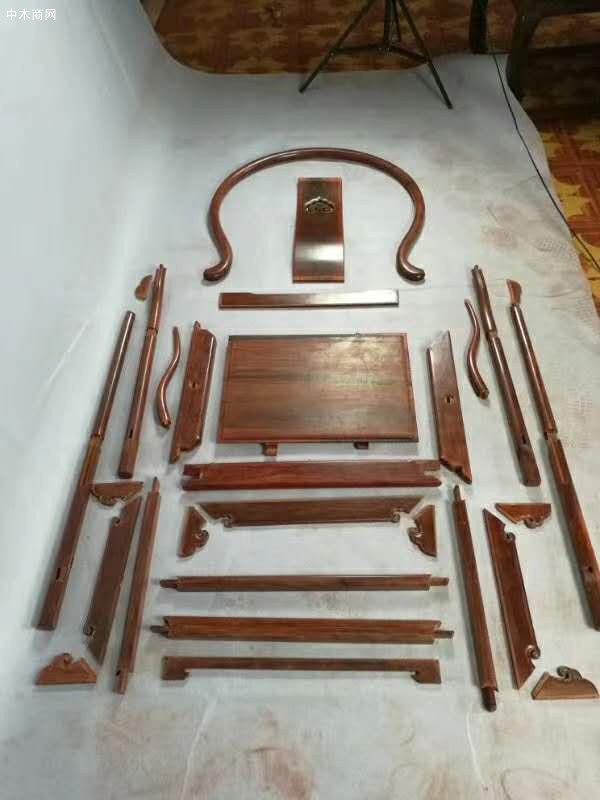 印度小叶紫檀圈椅组件