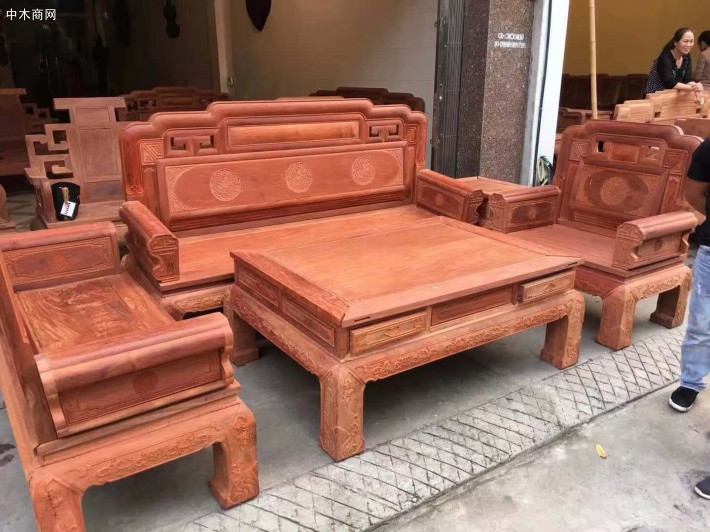 缅甸花梨木沙发红木家具国内品牌企业