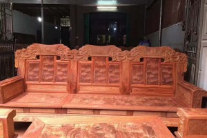 缅甸花梨火焰纹十件套沙发红木家具价格图3