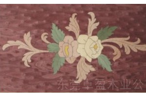 山西定制中式地面艺术拼花图案、木皮艺术拼花图2