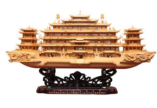 武汉木雕船