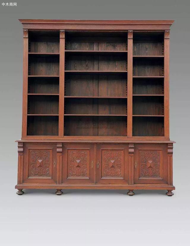 红木新中式书柜
