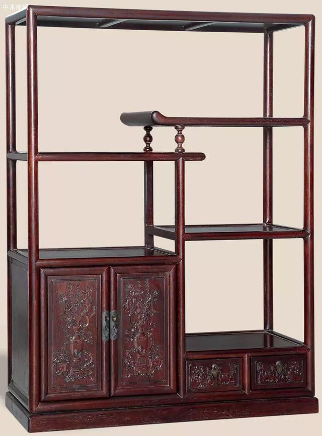 中式风格红木书柜图片