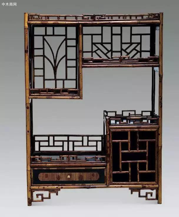 中式红木书桌书架