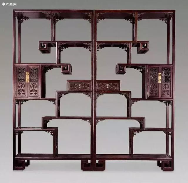 新中式红木书柜多用木质材料