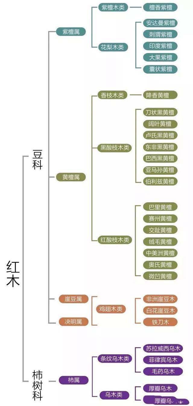 红木家具都是指哪类木头？有什么区别？