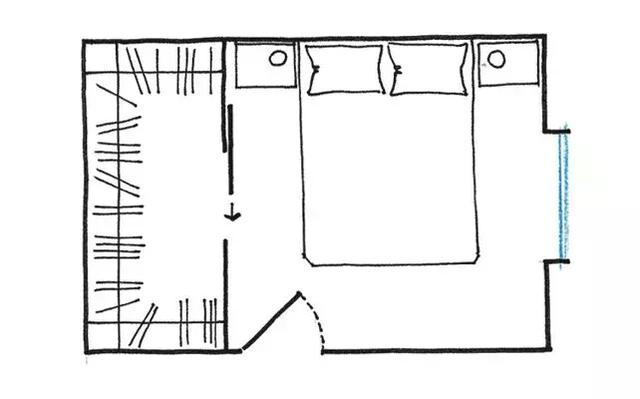 长方形的卧室