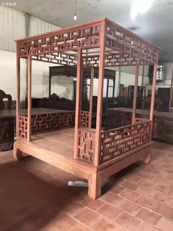 缅甸花梨架子床价格