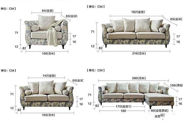 常规沙发尺寸