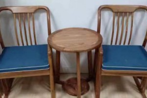 刺猬紫檀3件套休闲椅