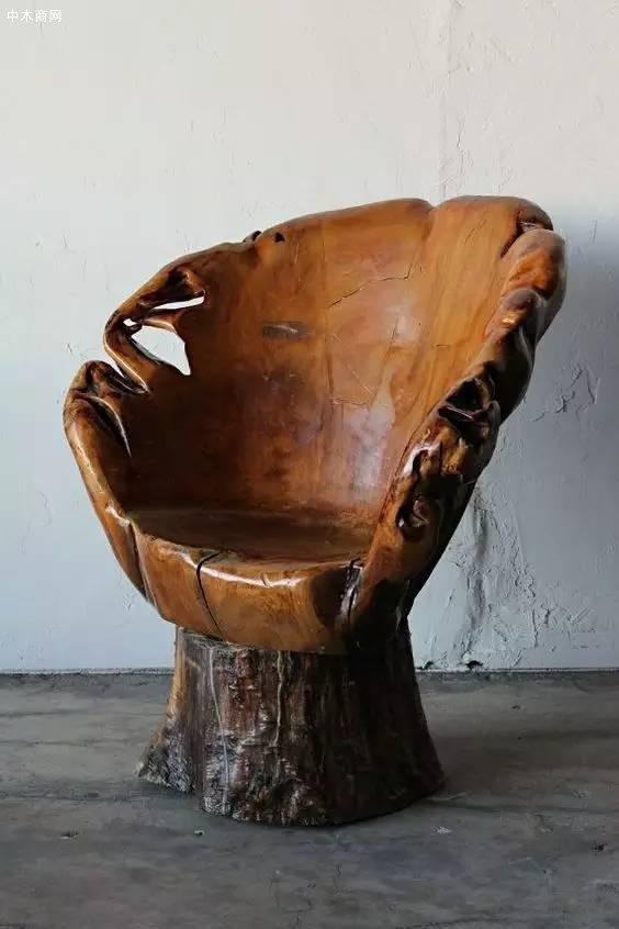 原木木头做椅子