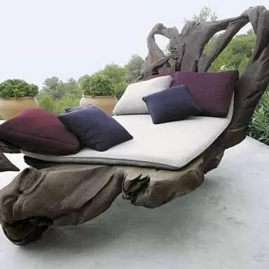 原木木头沙发椅子