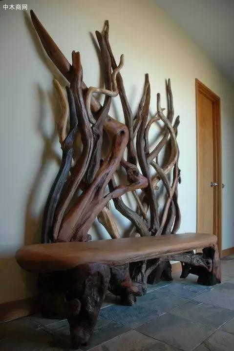木头条椅子