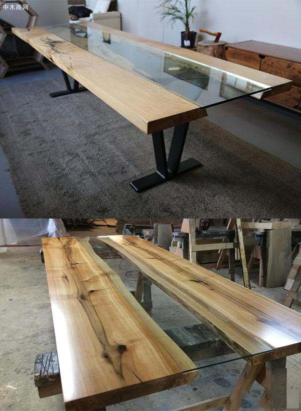 3段式实木玻璃餐桌太吸睛了