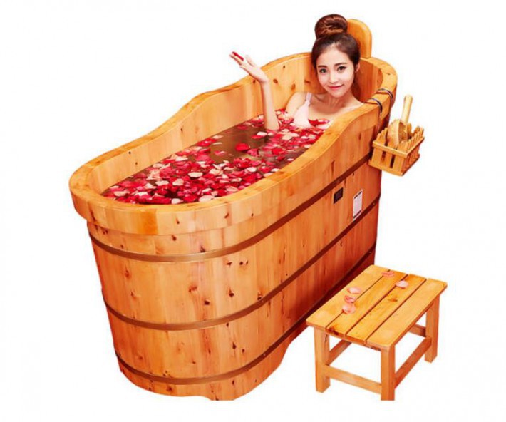 木质浴桶保温性能好