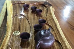 进口黑胡桃实木茶盘,规格可订做图2
