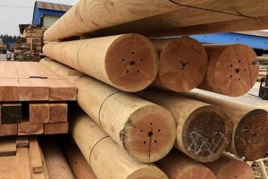 优质红松原木板材加工，红松家具料,红松防腐木,古建车圆图2