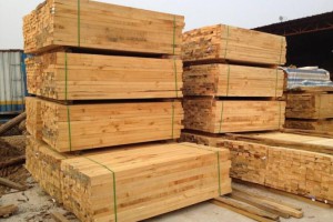 宁波木材厂直销建筑木方落叶松口料大方板材