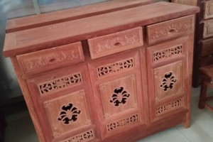 缅甸花梨木包公柜图2