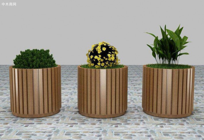 户外花箱花盆,防腐木花箱花盆,定制木质种植箱室
