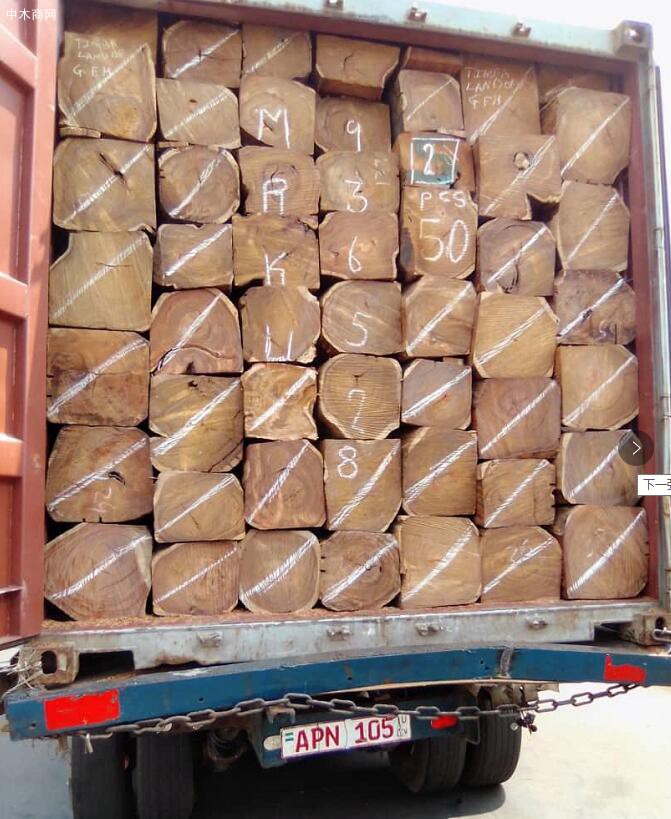 大量出口塞拉利昂刺猬紫檀原木一手红木原材料货源厂家