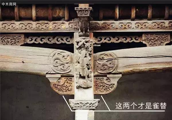 中国古建筑构件之美:雀替和牛腿的区别