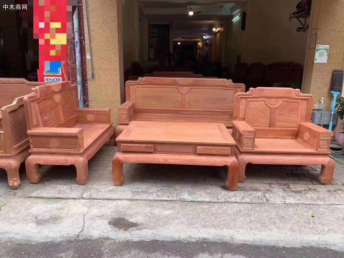缅甸花梨木白坯沙发价格多少钱一套品牌