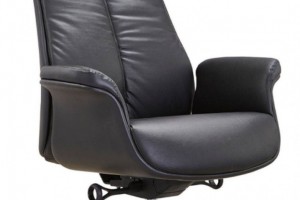 皮座椅A28带头枕办公椅子生产厂家图2