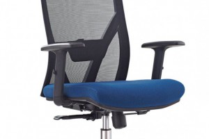 现代网转椅黑色带头枕电脑椅608A图1